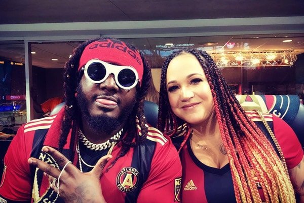 T-Pain with cool, Wife Amber Fajm 