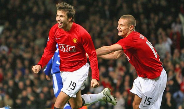 Gerard with Manchester United