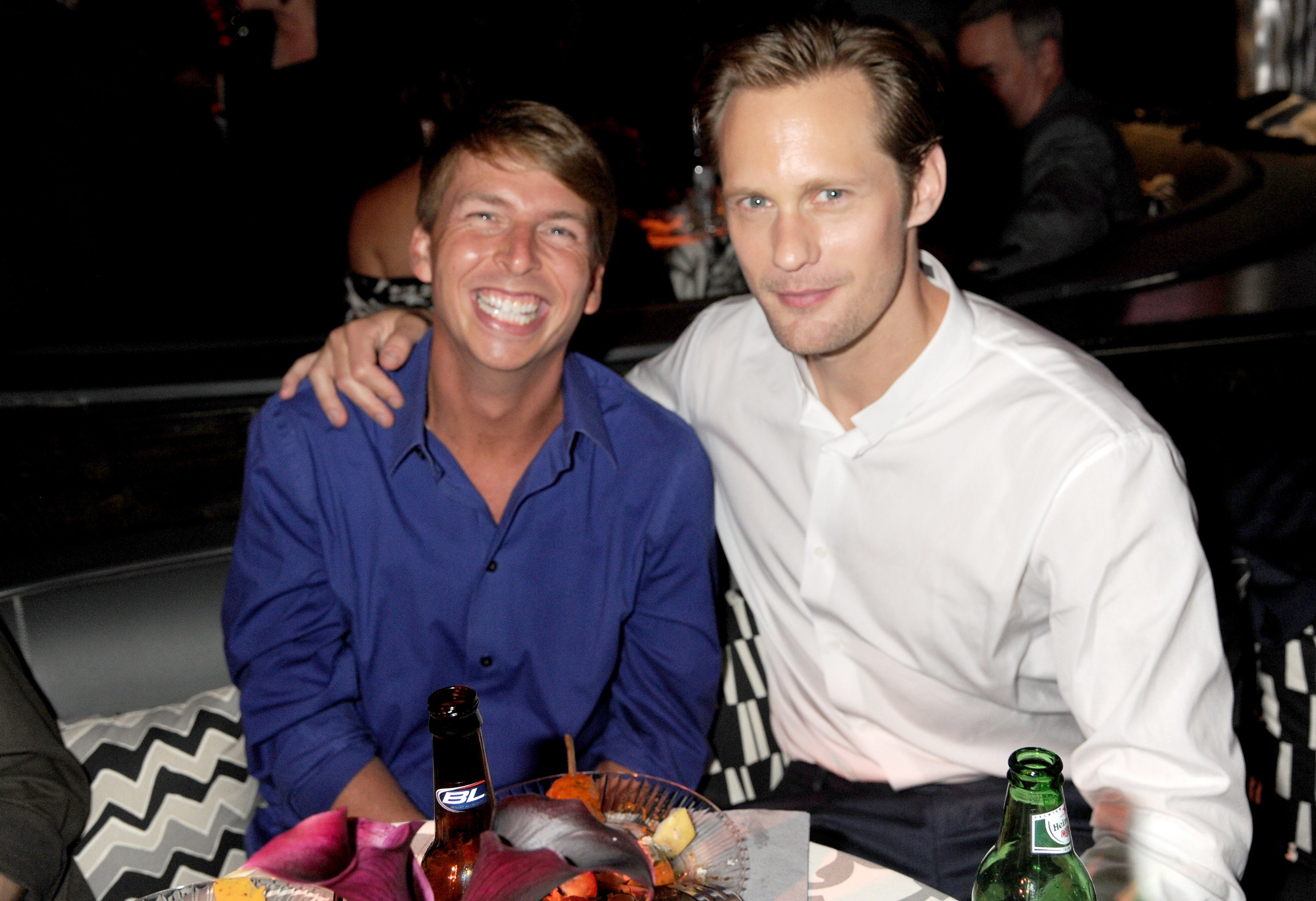 Alexander Skarsgård and Jack McBrayer 