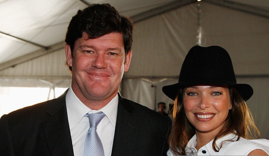 Erica with her ex-husband James Packer