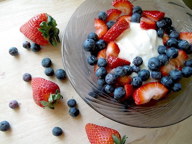 yogurt and berries