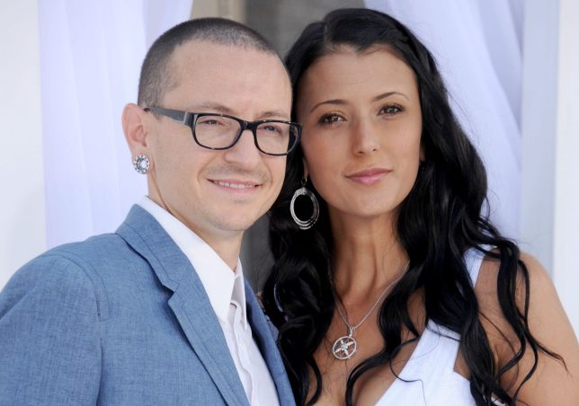 Late Chester Bennington and his wife Talinda