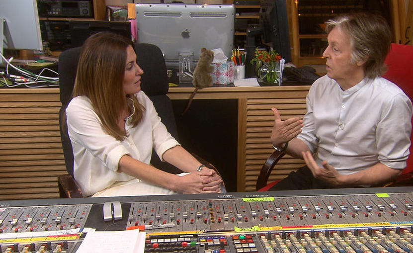 Sharyn Alfonsi interviewing Beatle Paul McCartney