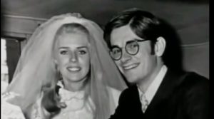 Betty with her husband during her wedding day