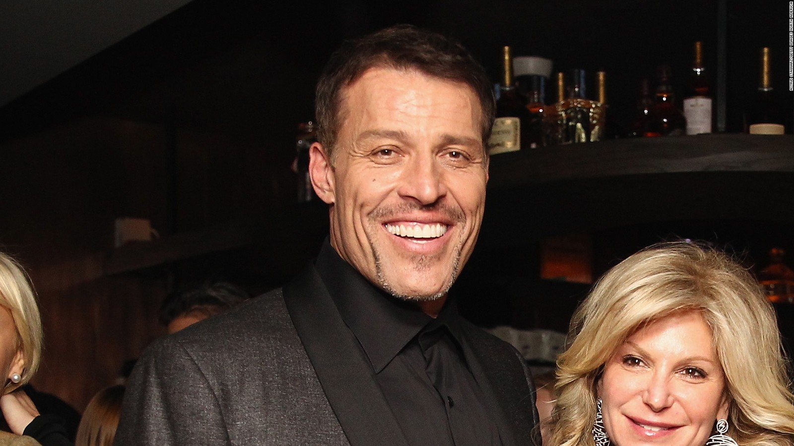 Becky with her ex-husband Tony Robbins.