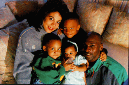 Jorden and his first wife Juanita Vanoy with their 3 children
