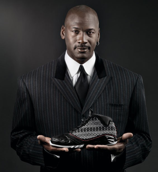 MJ with the twenty-third Air Jordan sneaker