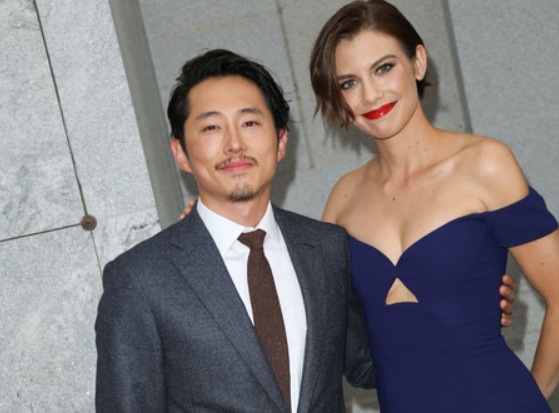 Lauren Cohan and Steven Yeun