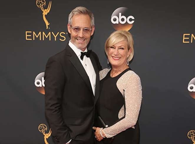 Jayne Atkinson and husband Michel Gill