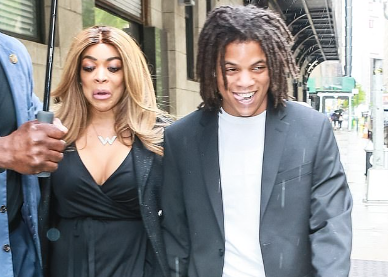Kevin Hunter Jr with his mother Wendy Williams