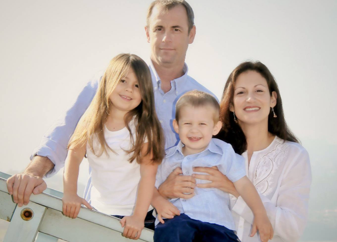 Kurt Schlichter with his family