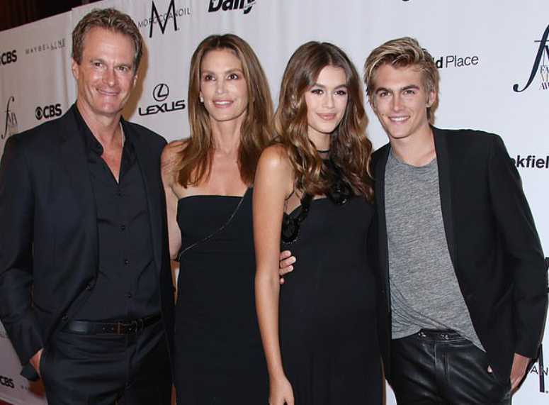 Presley Gerber with his family