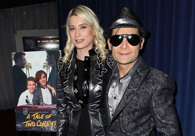 Courtney Anne Mitchell and Corey Feldman