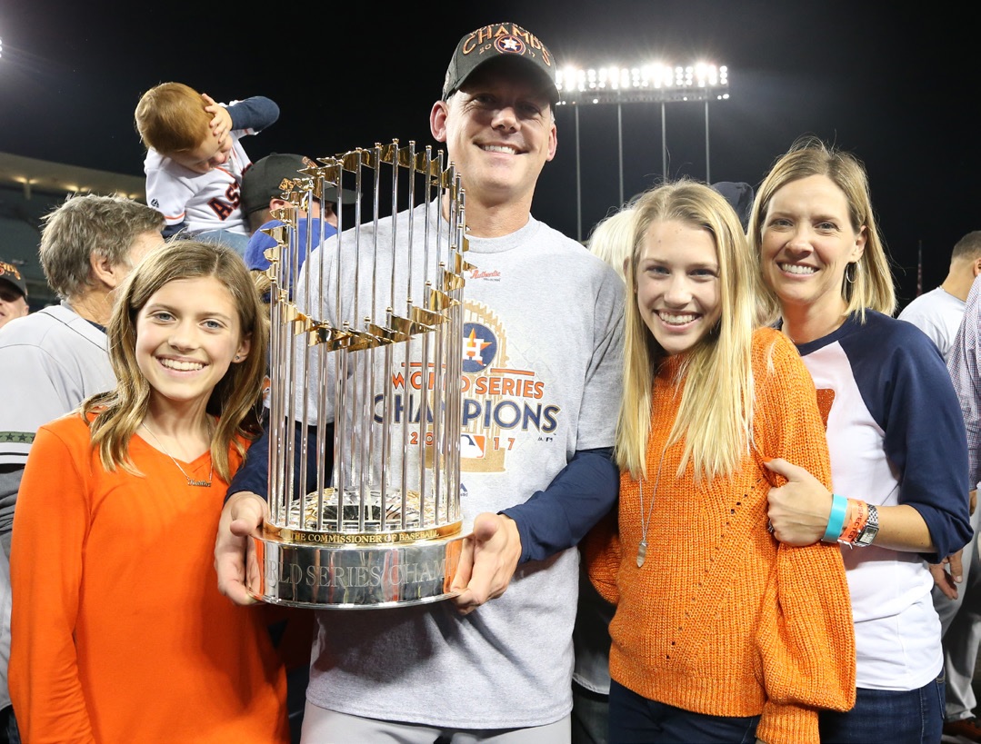 Erin with her husband and kids