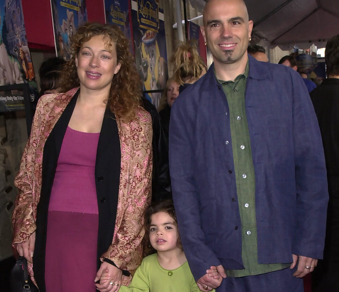 Florian with Alex Kingston and daughter