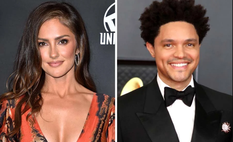 Minka Kelly and Trevor Noah