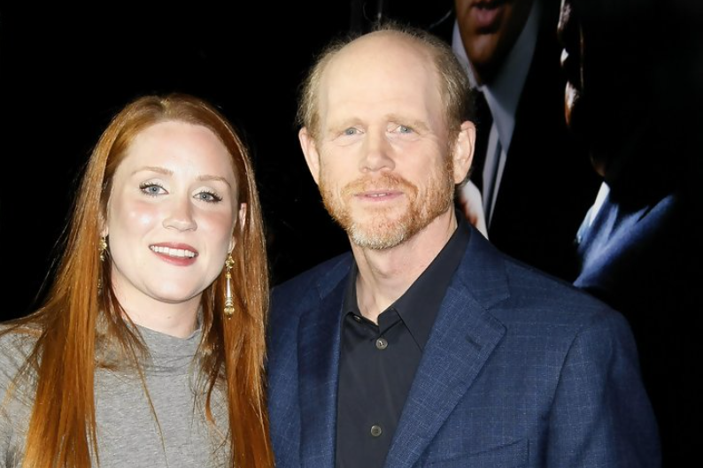 Paige Howard with her father Ron Howard