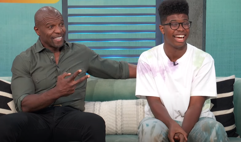Isaiah Crews and his father Terry Crews
